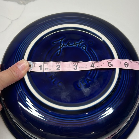 Fiesta Dinnerware Cobalt Blue extra Large Serving Bowl - Picture 3 of 5